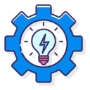 ecology,electronics,gear,light bulb,intelligent energy control